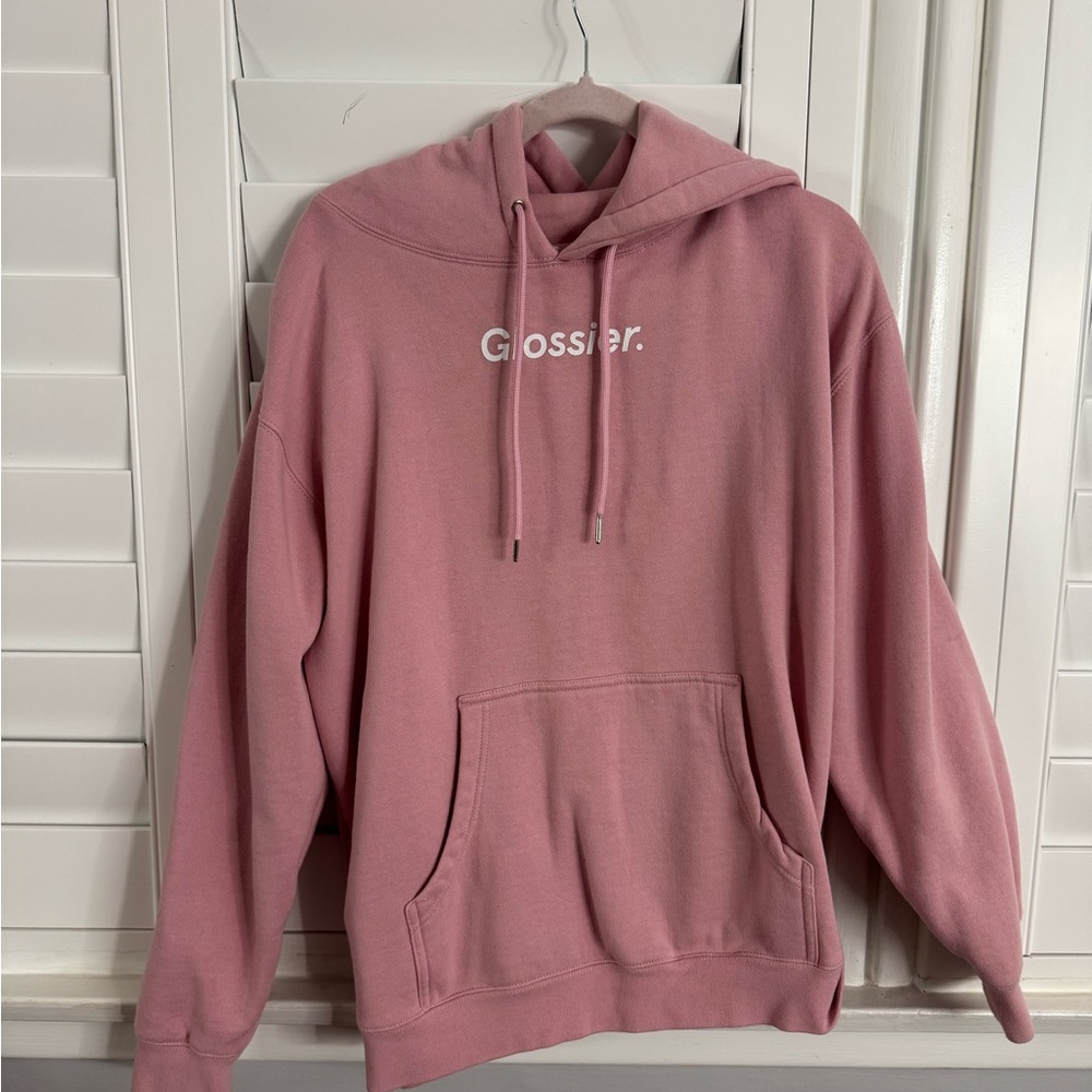 Glossier Pink Hoodie for Men